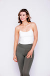 Versatile women’s scoop neck white tank top for day-to-night wear