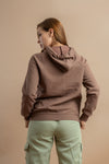 Cotton hooded sweatshirt for women, designed for warmth and comfort