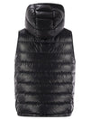 Moncler Men's Black Puffer Vest with Detachable Hood - Lightweight & Warm