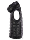 Moncler Men's Black Puffer Vest with Detachable Hood - Lightweight & Warm