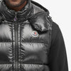 Moncler Men's Black Puffer Vest with Detachable Hood - Lightweight & Warm